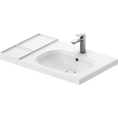 Duravit 239480AC00 - Duravit Aurena 31 3/4" Rectangular Wall Mounted Sink In Satin Matte White With Single Faucet Hole And With Overflow