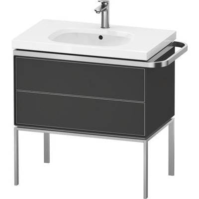 Duravit AU4573058580000 - Duravit Aurena 30 7/8" Wall Mount Two Drawer Single Vanity Cabinet In Satin Matte Graphite, Sink Sold Separately