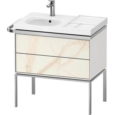 Duravit AU4574066360000 - Duravit Aurena 30 7/8" Wall Mount Two Drawer Single Vanity Cabinet In Marble Structure, Sink Sold Separately