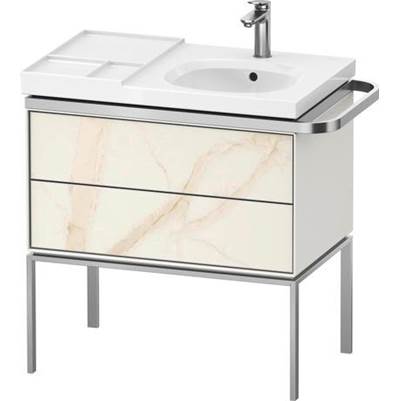 Duravit AU4575066360000 - Duravit Aurena 30 7/8" Wall Mount Two Drawer Single Vanity Cabinet In Marble Structure, Sink Sold Separately