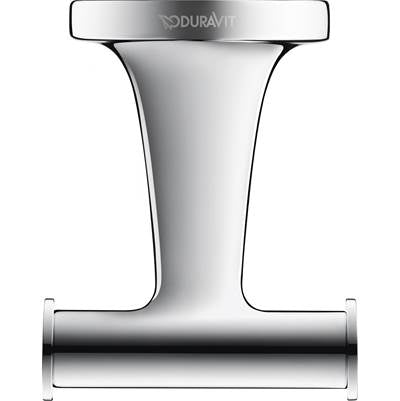 Duravit 0099301000 - Duravit Starck T Double Robe Hook In Chrome