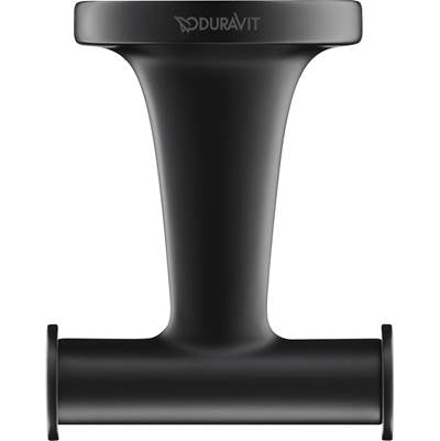 Duravit 0099304600 - Duravit Starck T Double Robe Hook In Matte Black