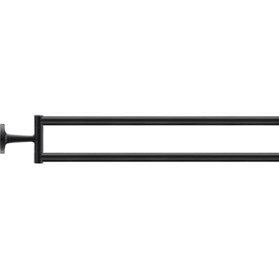 Duravit 0099414600 - Duravit Starck T 18 1/4" Double Towel Bar In Matte Black