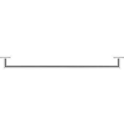 Duravit 0099601000 - Duravit Karree 34 1/8" Single Towel Bar In Chrome