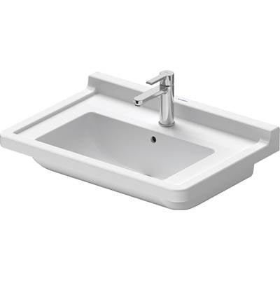 Duravit 0304700000 - Duravit Starck 3 27 1/2" Rectangular Wall Mounted Sink In White With Single Faucet Hole And With Overflow