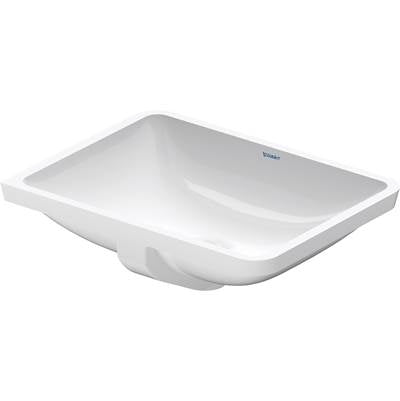 Duravit 0305490017 - Duravit Starck 3 20 7/8" Rectangular Undermount Sink In White With Overflow