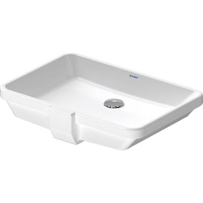 Duravit 0316530017 - Duravit 2Nd Floor 20 5/8" Rectangular Undermount Sink In White With Overflow