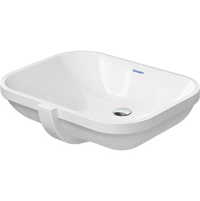 Duravit 0338560000 - Duravit D-Code 22" Rectangular Undermount Sink In White With Overflow