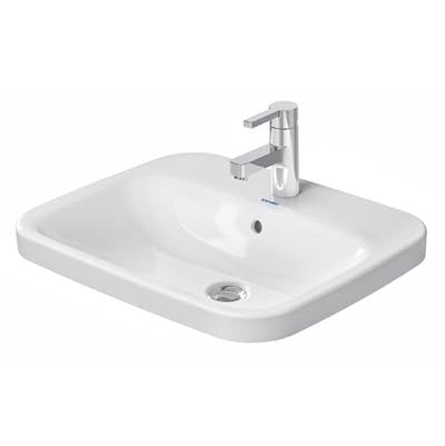 Duravit 0374560000 - Duravit Durastyle 22" Rectangular Drop In Sink In White With Single Faucet Hole And Overflow