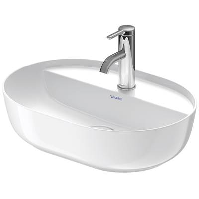 Duravit 0380500000 - Duravit Luv 19 1/4" Oval Vessel Sink In White With Single Faucet Hole And