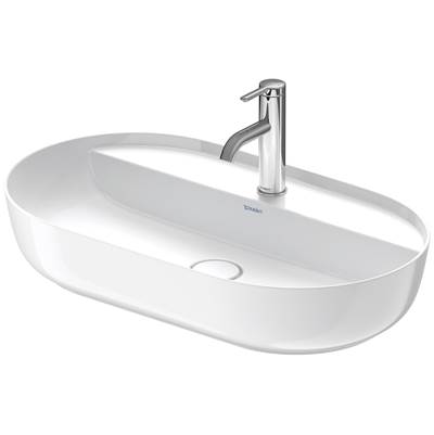 Duravit 0380700000 - Duravit Luv 27 1/8" Oval Vessel Sink In White With Single Faucet Hole And