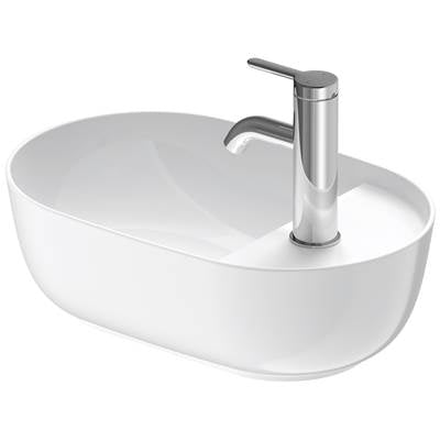 Duravit 0381420000 - Duravit Luv 16 1/2" Oval Vessel Sink In White With Single Faucet Hole And