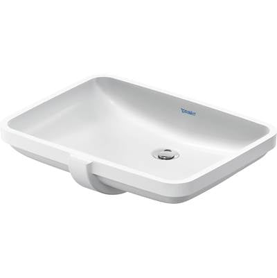 Duravit 0395550017 - Duravit No.1 23" Rectangular Undermount Sink In White With Overflow