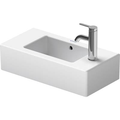 Duravit 0703500008 - Duravit Vero 19 5/8" Rectangular Wall Mounted Sink In White With Single Faucet Hole And With Overflow