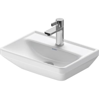 Duravit 0738450041 - Duravit D-Neo 17 3/4" Rectangular Wall Mounted Sink In White With Single Faucet Hole And