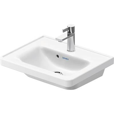 Duravit 0742500000 - Duravit D-Neo 19 5/8" Rectangular Wall Mounted Sink In White With Single Faucet Hole And With Overflow
