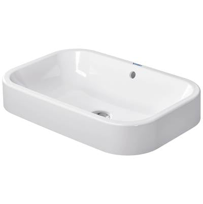 Duravit 2314600000 - Duravit Happy D.2 23 5/8" Rectangular Vessel Sink In White With Overflow