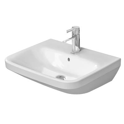 Duravit 2319550000 - Duravit Durastyle 21 5/8" Rectangular Wall Mounted Sink In White With Single Faucet Hole And With Overflow