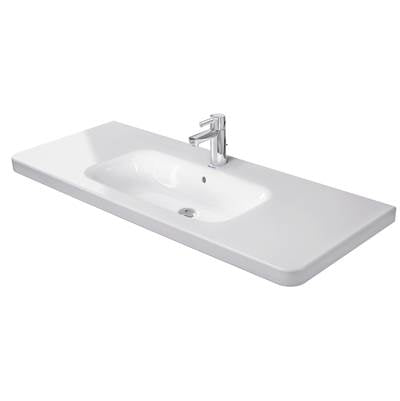 Duravit 2320120000 - Duravit Durastyle 47 1/4" Rectangular Wall Mounted Sink In White With Single Faucet Hole And With Overflow