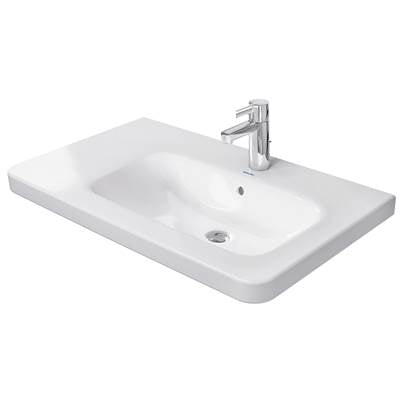 Duravit 2326800000 - Duravit Durastyle 30 1/2" Rectangular Wall Mounted Sink In White With Single Faucet Hole And With Overflow