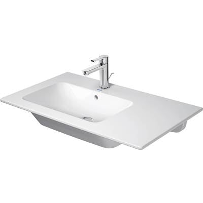 Duravit 2345830000 - Duravit Me By Starck 32 5/8" Rectangular Wall Mounted Sink In White With Single Faucet Hole And With Overflow