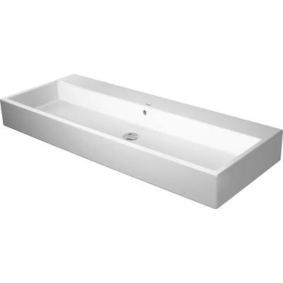 Duravit 2350120060 - Duravit Vero 47 1/4" Rectangular Wall Mounted Sink In White With Overflow