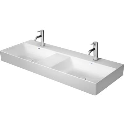 Duravit 2353120071 - Duravit Durasquare 47 1/4" Rectangular Vessel Sink In White With Single Faucet Hole And