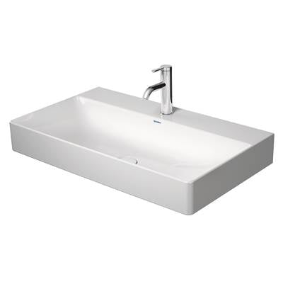 Duravit 2353800073 - Duravit Durasquare 30 1/2" Rectangular Vessel Sink In White With Widespread Faucet Holes And