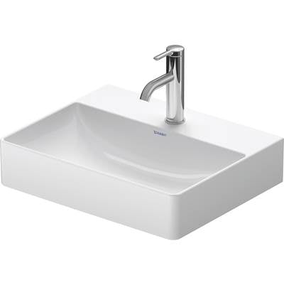 Duravit 2356500071 - Duravit Durasquare 19 5/8" Rectangular Vessel Sink In White With Single Faucet Hole And