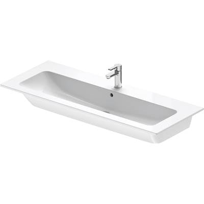 Duravit 2361120000 - Duravit Me By Starck 48 3/8" Rectangular Wall Mounted Sink In White With Single Faucet Hole And With Overflow