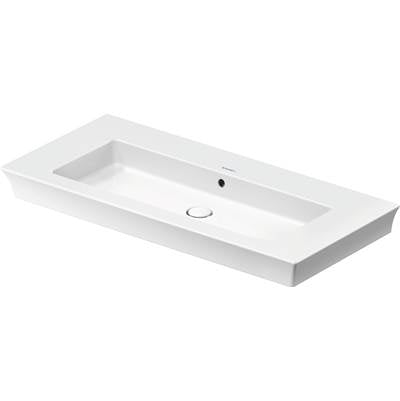 Duravit 2363100060 - Duravit White Tulip 41 1/2" Rectangular Wall Mounted Sink In White With Overflow