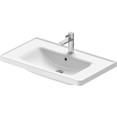 Duravit 2367800000 - Duravit D-Neo 31 1/2" Rectangular Wall Mounted Sink In White With Single Faucet Hole And With Overflow