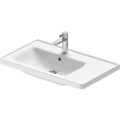 Duravit 2369800000 - Duravit D-Neo 30 1/2" Rectangular Wall Mounted Sink In White With Single Faucet Hole And With Overflow