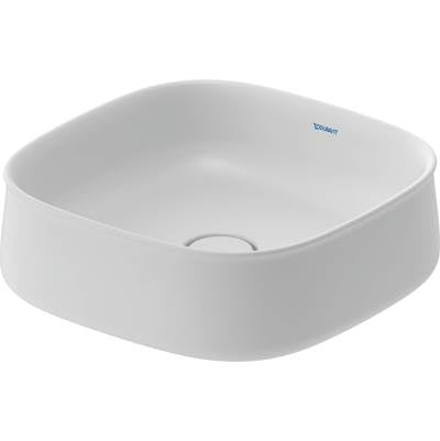 Duravit 2373423279 - Duravit Zencha 16 1/2" Rectangular Vessel Sink In Satin Matte White