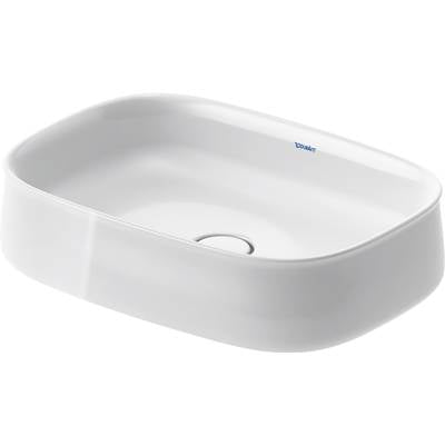 Duravit 2373550079 - Duravit Zencha 21 5/8" Rectangular Vessel Sink In White