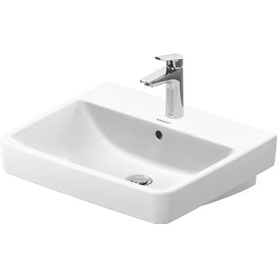 Duravit 23755500002 - Duravit No.1 21 5/8" Rectangular Wall Mounted Sink In White With Single Faucet Hole And With Overflow