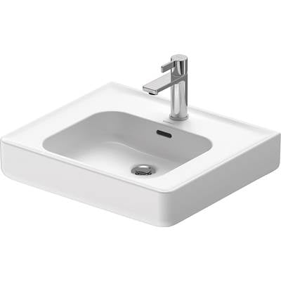 Duravit 2376550000 - Duravit Soleil By Starck 21 5/8" Rectangular Wall Mounted Sink In White With Single Faucet Hole And With Overflow