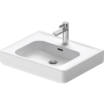 Duravit 2376600000 - Duravit Soleil By Starck 23 5/8" Rectangular Wall Mounted Sink In White With Single Faucet Hole And With Overflow