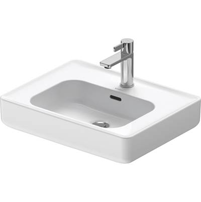 Duravit 2378560027 - Duravit Soleil By Starck 22" Rectangular Vessel Sink In White With Single Faucet Hole And With Overflow