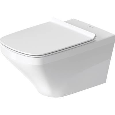 Duravit 2542090092 - Duravit Durastyle 1.6/0.8 Gpf Dual Flush Rimless Ada Compliant Elongated Wall Mounted Toilet In White - Seat, Actuator, And In-Wall Tank And Carrier Sold Separately