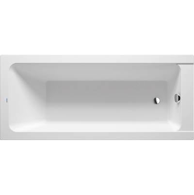 Duravit 700100000000090 - Duravit D-Code 66 7/8" X 29 1/2" Rectangular Drop In Bathtub In White Acrylic With Reversible Drain, Drain Sold Separately