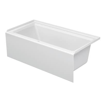 Duravit 700355000000090 - Duravit Architec 60" X 30" Rectangular Alcove Bathtub In White Acrylic With Right Drain, Drain Sold Separately
