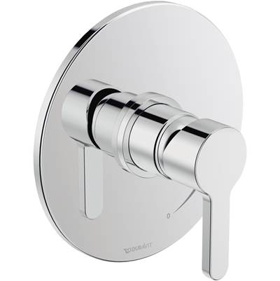 Duravit B04290010U10 - Duravit C.1 Pressure Balance Shower Trim In Chrome, Valve Sold Separately
