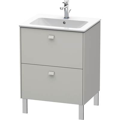 Duravit BR440100707 - Duravit Brioso 24 3/8" Wall Mount Two Drawer Single Vanity Cabinet In Matte Concrete Gray, Sink Sold Separately
