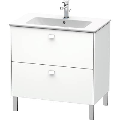 Duravit BR440201818 - Duravit Brioso 32 1/4" Wall Mount Two Drawer Single Vanity Cabinet In Matte White, Sink Sold Separately