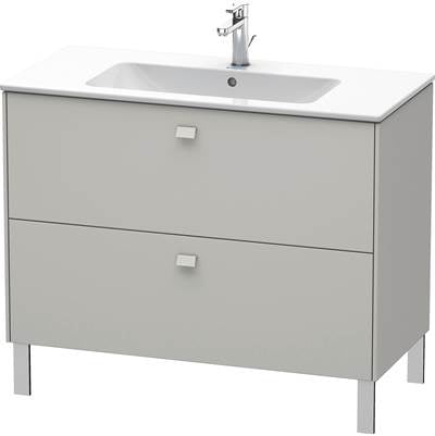 Duravit BR440300707 - Duravit Brioso 40 1/8" Wall Mount Two Drawer Single Vanity Cabinet In Matte Concrete Gray, Sink Sold Separately
