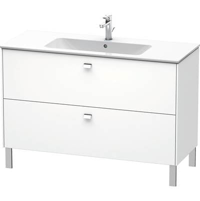Duravit BR440401818 - Duravit Brioso 48" Wall Mount Two Drawer Single Vanity Cabinet In Matte White, Sink Sold Separately