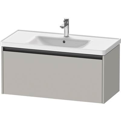 Duravit K25084007070000 - Duravit Ketho.2 38 3/4" Wall Mount One Drawer Single Vanity Cabinet In Matte Concrete Gray, Sink Sold Separately