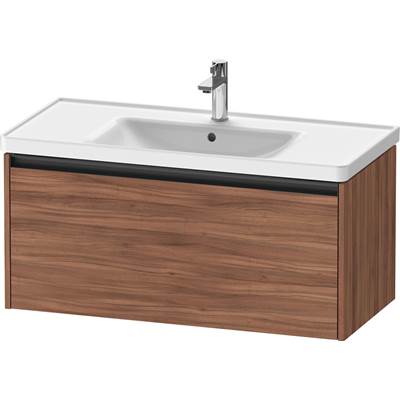 Duravit K25084079790000 - Duravit Ketho.2 38 3/4" Wall Mount One Drawer Single Vanity Cabinet In Natural Walnut, Sink Sold Separately