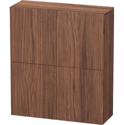 Duravit LC116702121 - Duravit L-Cube 27 1/2" X 31 1/2" Wall Mount Linen Cabinet In Dark Walnut
